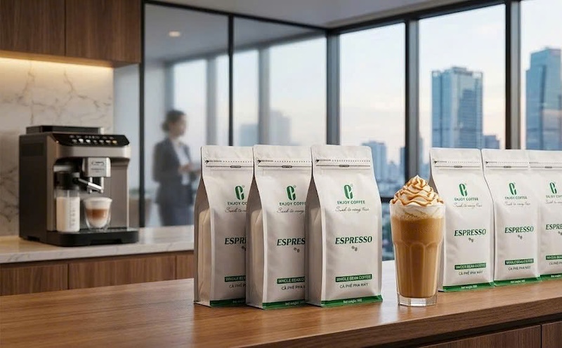 Bí quyết pha cafe đá xay caramel macchiato chuẩn vị quán 2