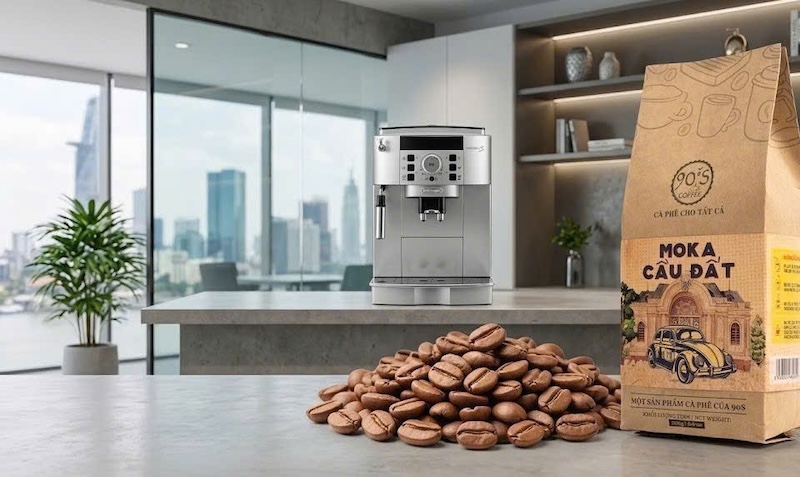 cà phê hạt moka cầu đất nguyên chất 2