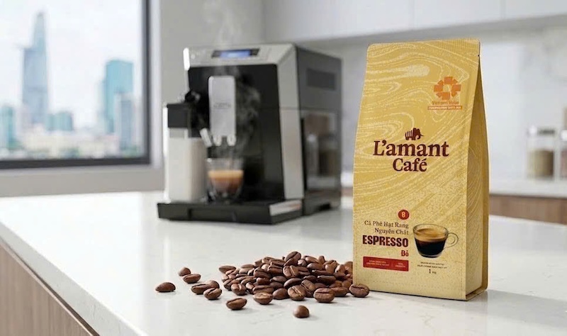cà phê hạt rang độ vừa Medium Roast cho máy pha tự động 1
