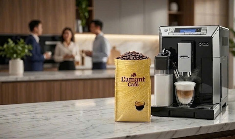 cà phê hạt rang độ vừa Medium Roast cho máy pha tự động