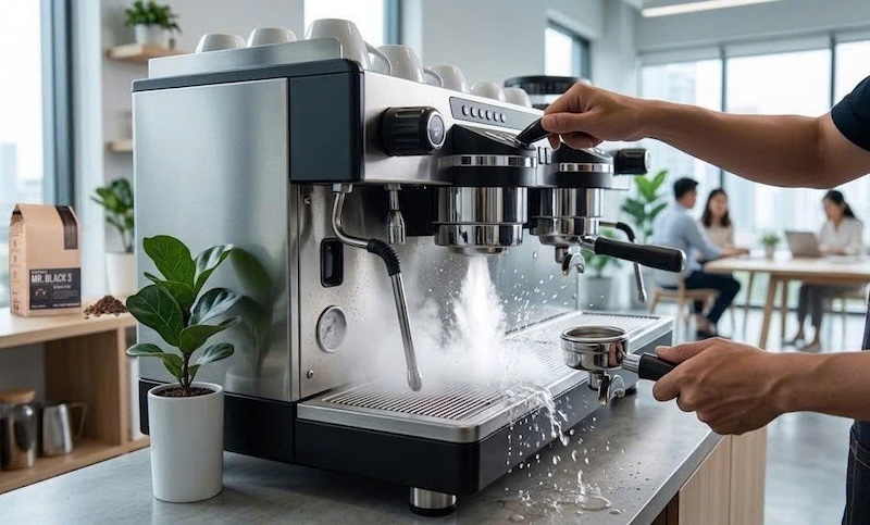 cách khắc phục espresso bị quá đắng do nhiệt độ nước cao 2