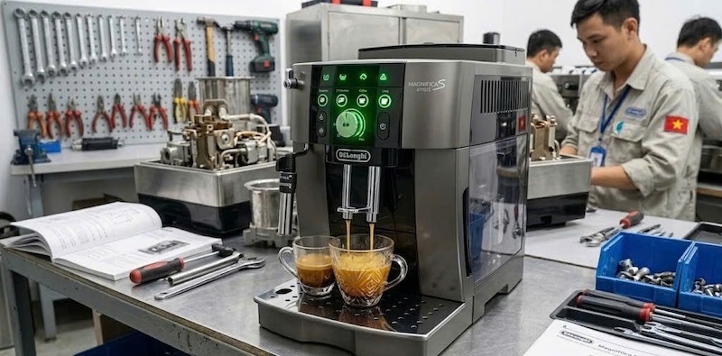 cách khắc phục lỗi máy pha cafe không nhận bình chứa nước 3