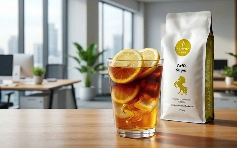 Cách làm Cold Brew chanh vàng mật ong 3