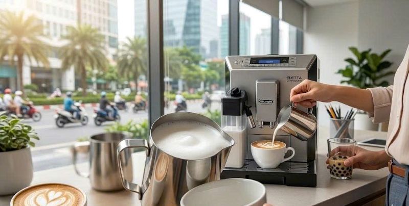 cách làm foam sữa dày mịn lâu tan