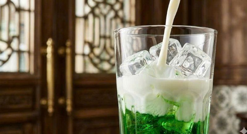 cách làm latte đá mint 2