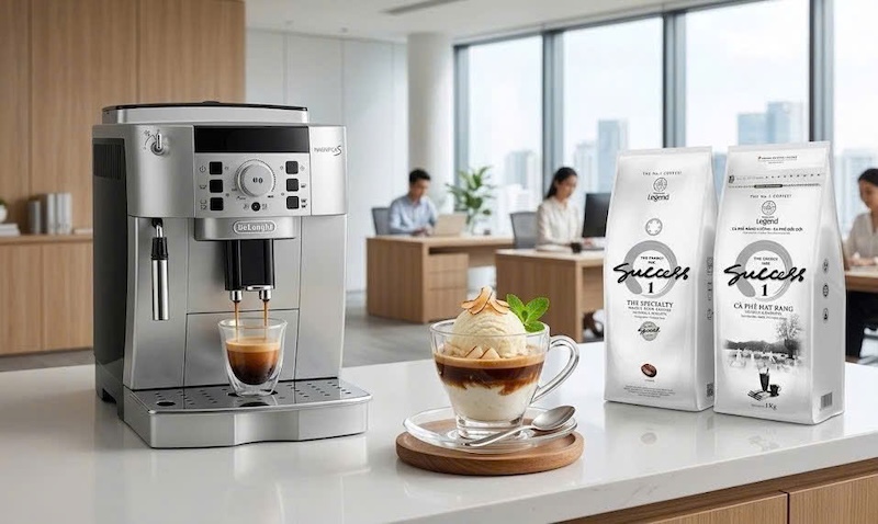 Cách pha Affogato kem dừa 3