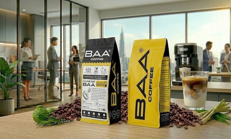 cách pha cà phê cốt dừa bằng máy tự động 2
