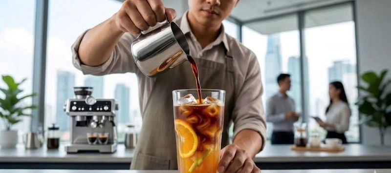 cách pha cold brew cam sả 2