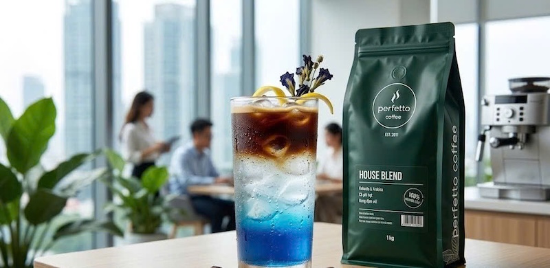 Cách pha Espresso Tonic Hoa Đậu Biếc 2