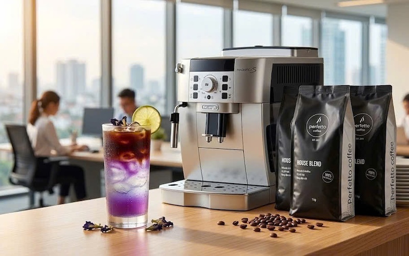 Cách pha Espresso Tonic Hoa Đậu Biếc 3