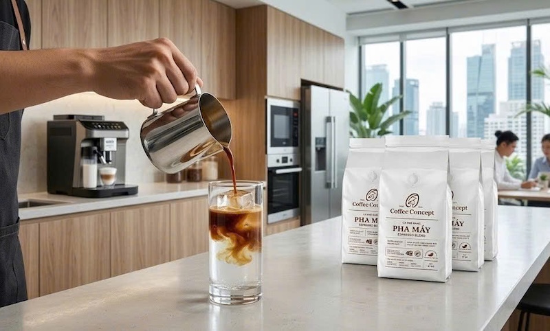 Cách tối ưu hóa lượng đá viên trong ly espresso tonic để giữ vị 1