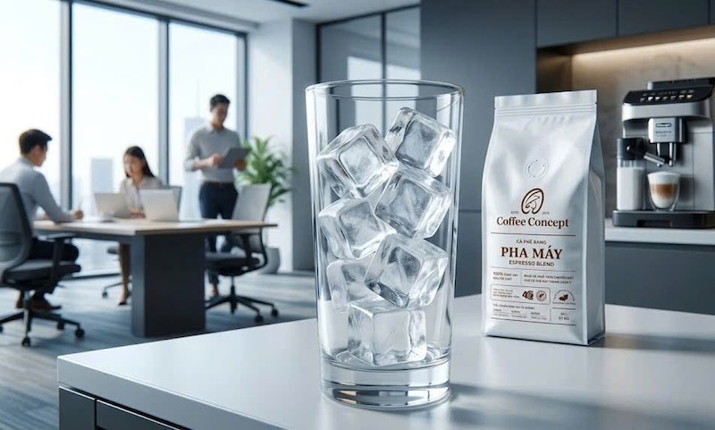 Cách tối ưu hóa lượng đá viên trong ly espresso tonic để giữ vị 2