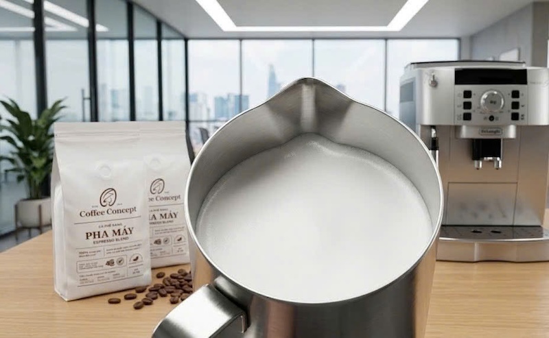 Chinh phục latte art cách xử lý bọt khí 1