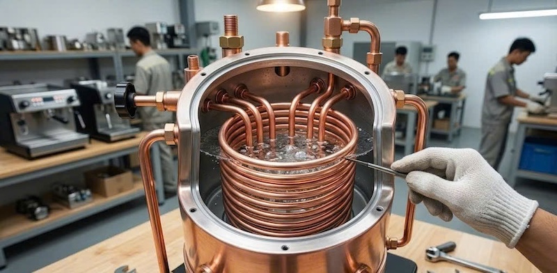 cối ép máy pha cafe tự động bị kẹt không reset được