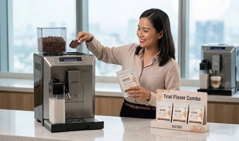 combo hạt cafe thử vị cho máy pha tự động 3
