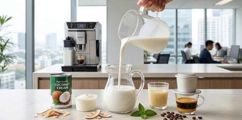 công thức cafe cốt dừa kem béo 2