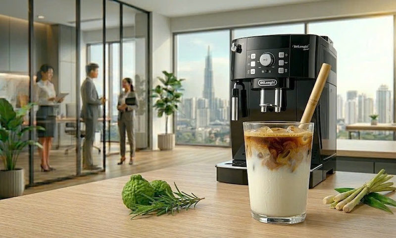 công thức làm affogato kem vani đổ espresso 1