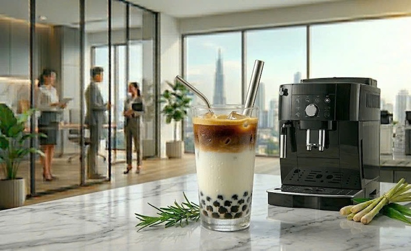 công thức làm affogato kem vani đổ espresso 3