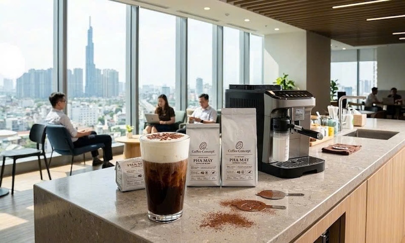 Công thức làm kem sữa cheese foam phủ trên americano đá 1