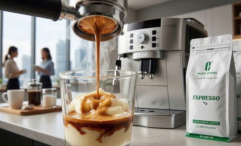 Công thức làm sốt vanilla béo ngậy mix với espresso 2