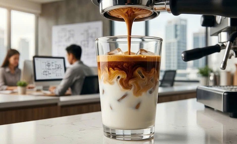 công thức latte đá tầng 2