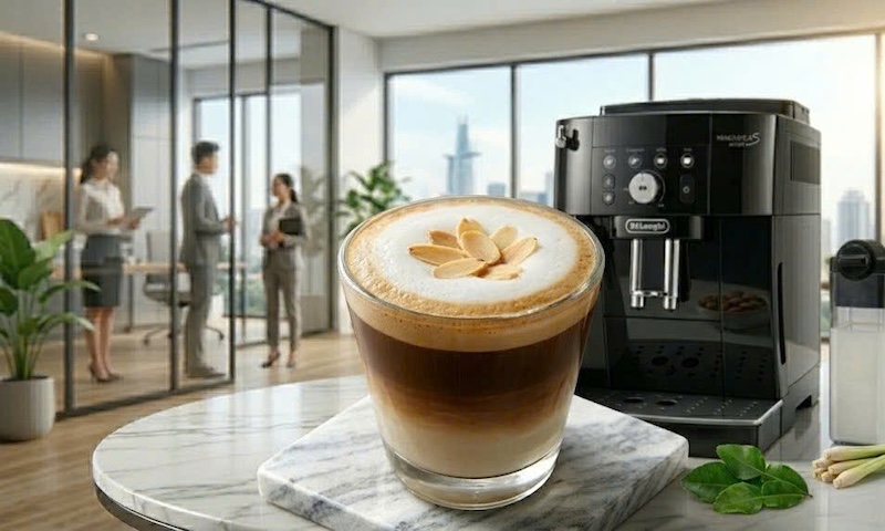 công thức latte hạt hạnh nhân cho người ăn kiêng 1