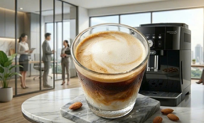 công thức latte hạt hạnh nhân cho người ăn kiêng 2