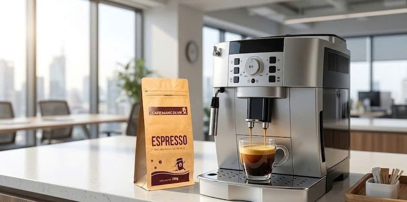 địa chỉ mua hạt cafe pha máy văn phòng chuẩn kỹ thuật