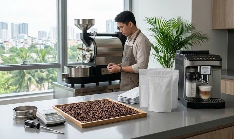 Giá hạt cafe xanh chưa rang