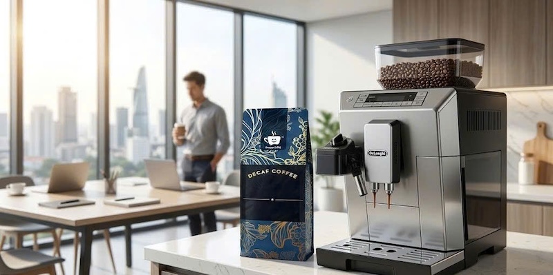 hạt cafe Decaf tách caffeine cho máy pha tự động 2