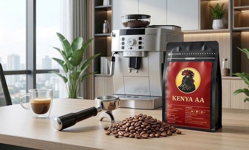 hạt cafe kenya có vị chua thanh 1