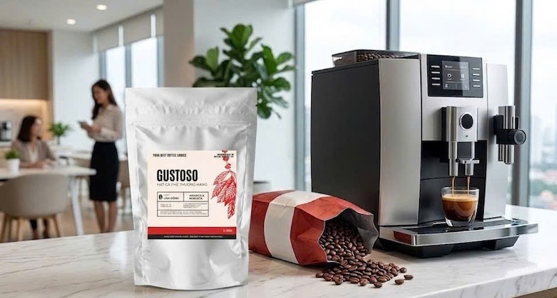 hạt cafe không đổ dầu chuyên dùng cho máy pha tự động 1