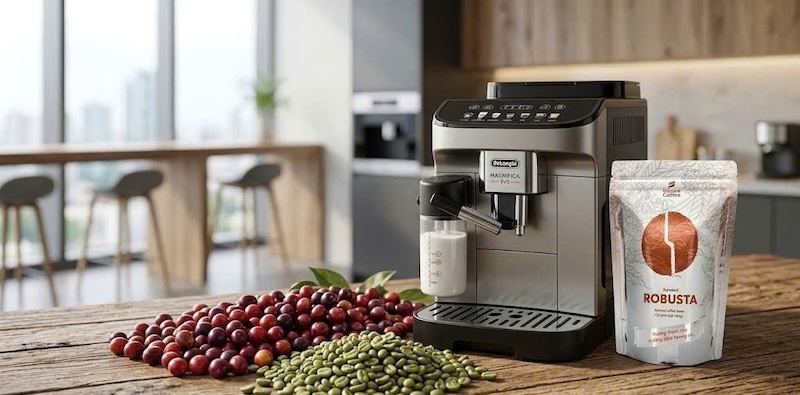 hạt cafe rang mộc có body dày dặn 2