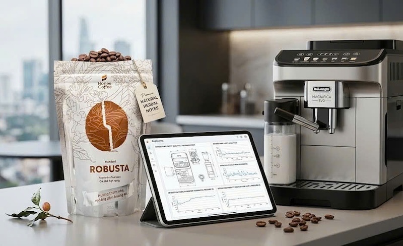 hạt cafe rang mộc có body dày dặn 3