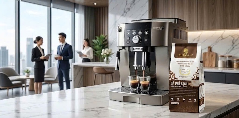 hạt cafe rang mộc sạch không hại lưỡi dao máy xay