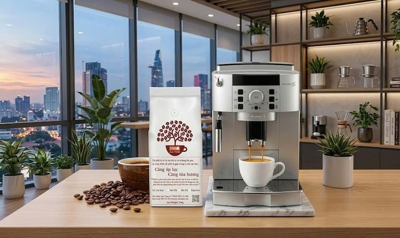 hạt cafe robusta buôn ma thuột rang mộc