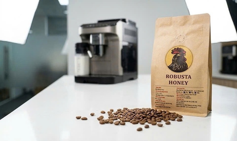 hạt cafe Robusta Honey pha máy tự động 3