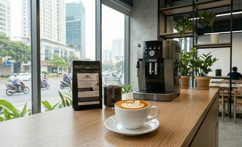 hướng dẫn đổ hình latte art thiên nga