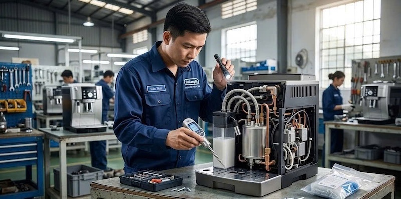 khắc phục lỗi máy pha DeLonghi không ra nước 2