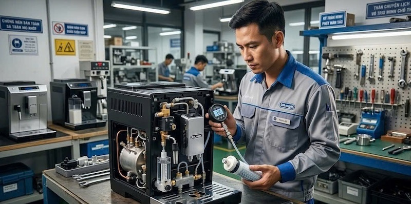 khắc phục lỗi máy pha DeLonghi không ra nước 3