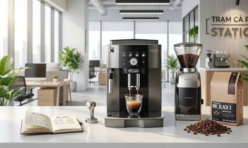 kiểm định chất lượng espresso đầu ngày 3
