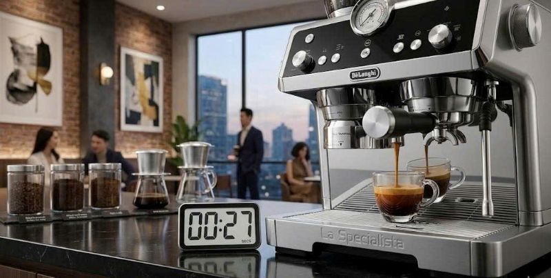 kỹ thuật điều chỉnh cỡ xay theo thời gian chảy 1