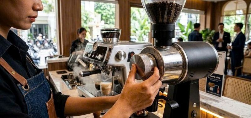 kỹ thuật điều chỉnh cỡ xay theo thời gian chảy 2