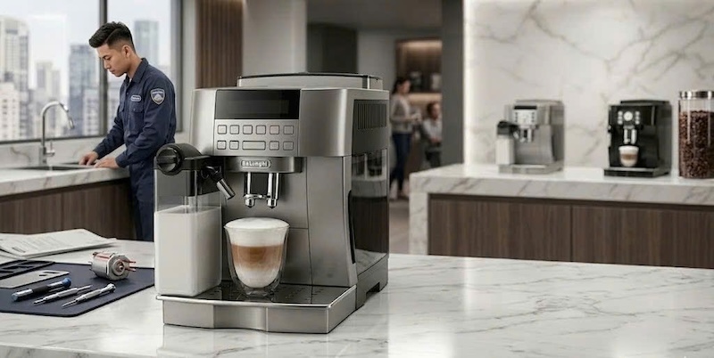 lỗi DeLonghi ECAM đun nước mãi không nóng 1