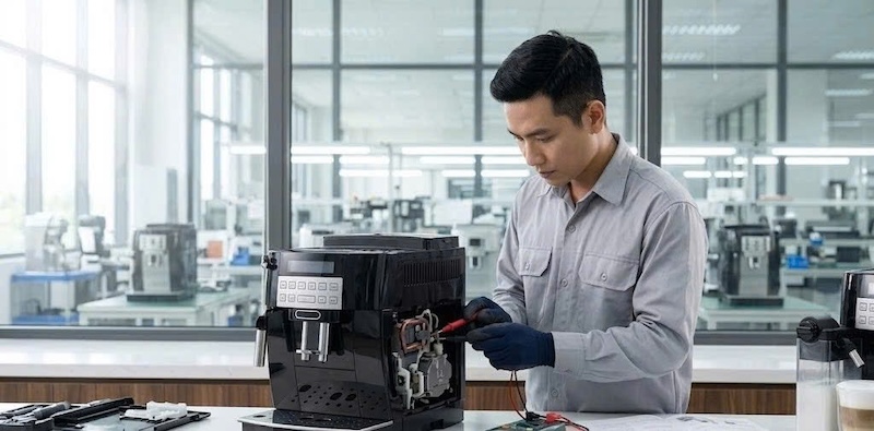 lỗi DeLonghi ECAM đun nước mãi không nóng 3