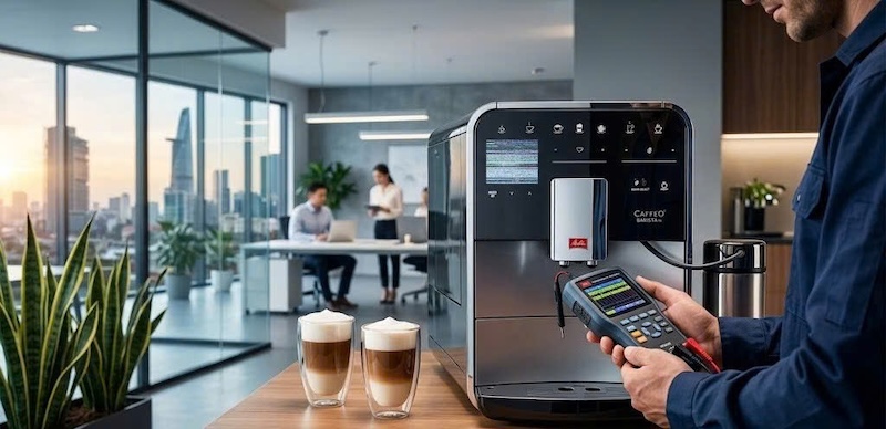 lỗi màn hình cảm ứng/bảng điều khiển máy Melitta 1
