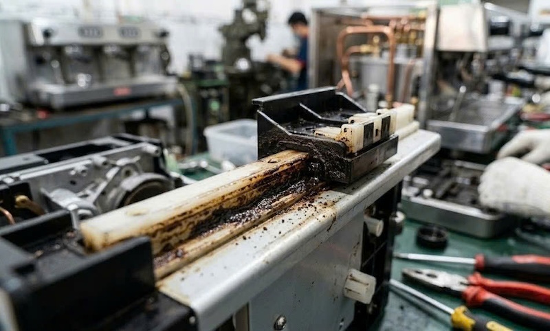 lỗi máy pha cafe tự động báo đèn khay bã đầy ảo 2