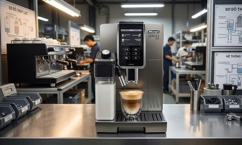 lỗi máy pha cafe tự động xả nước thải liên tục 1