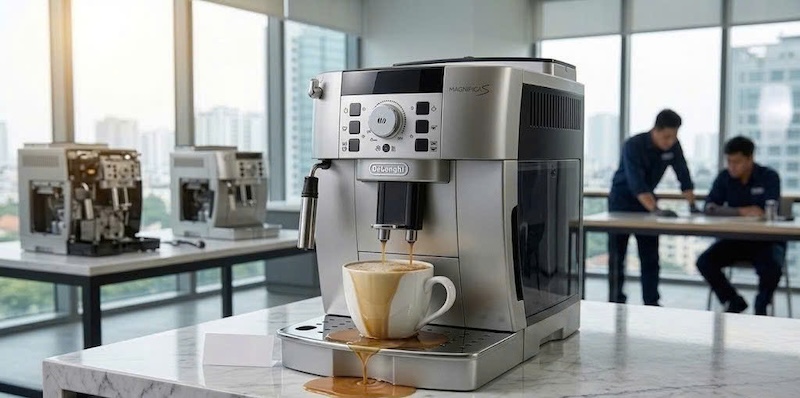 máy pha cafe không ngắt nước khi đủ định lượng 1