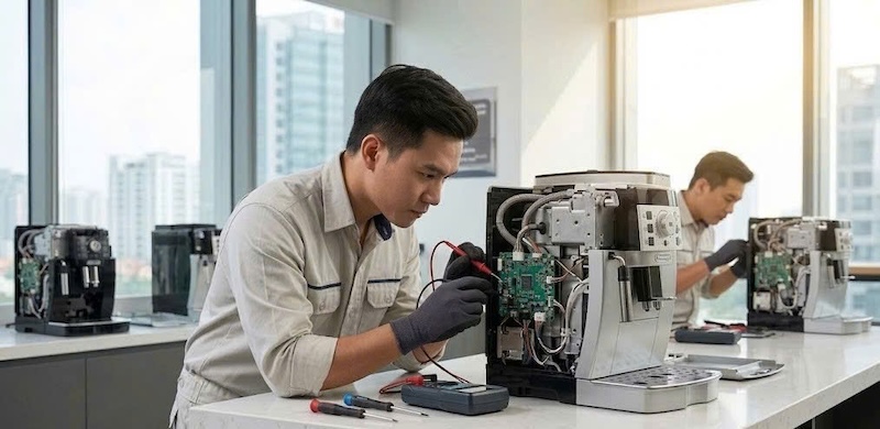 máy pha cafe không ngắt nước khi đủ định lượng 3